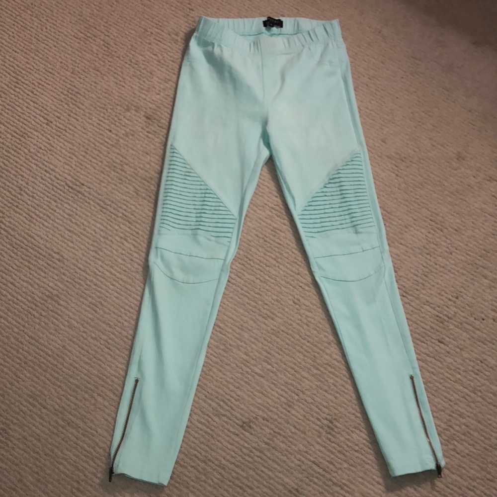 Seafoam green jean/pants. Size: Medium.